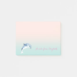 Notas Post-it® Hermoso, Elegante, Delfín, Personalizado