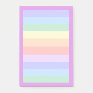 Notas Post-it® Hermoso fondo de arcoíris pastel