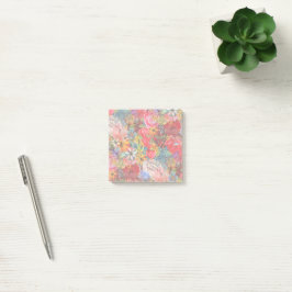 Notas Post-it® Hermoso Modelo Floral Brillante Abstracto Abstract