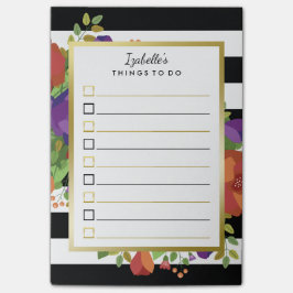 Notas Post-it® Hermoso Nombre Personalizado De Fall Bouquet Para 
