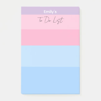 Notas Post-it® Hermoso Pastel Rosa y Azul