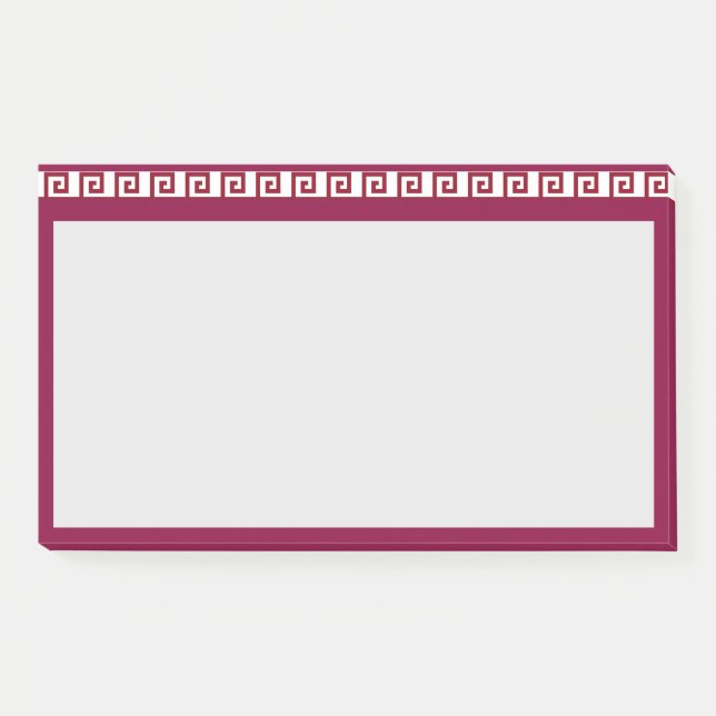 Notas Post-it® Hermoso patrón de cabecera de diseño geométrico (Anverso)