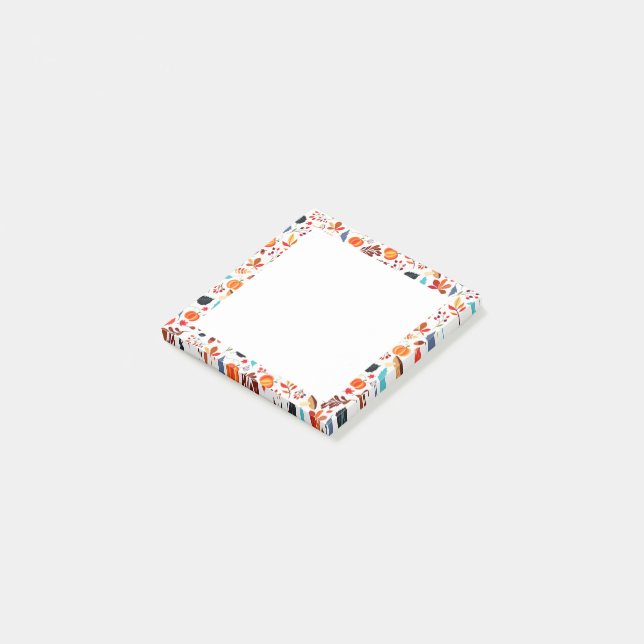 Notas Post-it® Hermoso patrón de otoño 3 (En perspectiva)