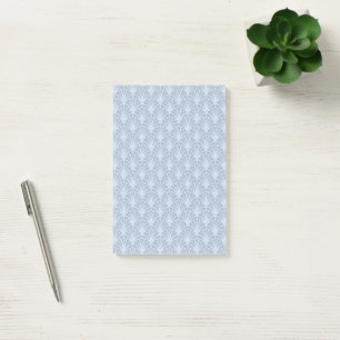 Notas Post-it® Hermoso patrón de ventilador japonés azul vintage