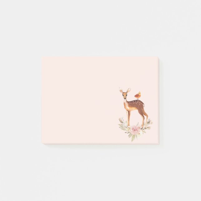 Notas Post-it® Hermoso perro marrón con puntos blancos (Anverso)