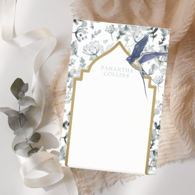 Notas Post-it® Hermoso Personalizado Botánico Blue Bird (Subido por el creador)