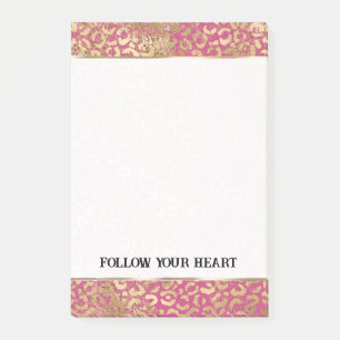 Notas Post-it® Hermoso Purpurina Rubor Pink Zebra Sparkle