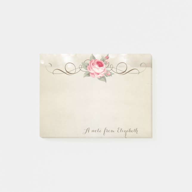 Notas Post-it® Hermoso y Elegante, Flor (Anverso)
