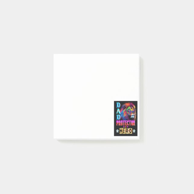 Notas Post-it® Héroe del protector de papá (Anverso)