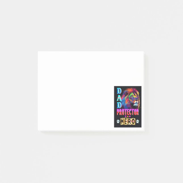 Notas Post-it® Héroe del protector de papá (Anverso)