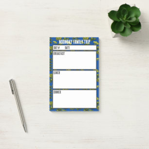 Notas Post-it® Herramienta de planificación de comidas del menú d