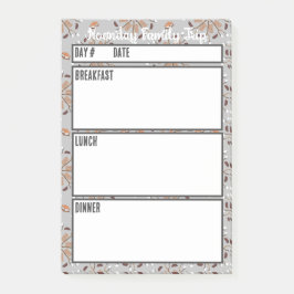 Notas Post-it® Herramienta de planificación de comidas del menú d