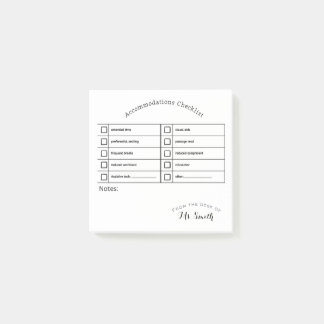 Notas Post-it® Herramienta SpEd Esencial: Lista de comprobación d