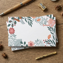 Notas Post-it® Herramientas de Jardín y Borde de Flores Silvestre