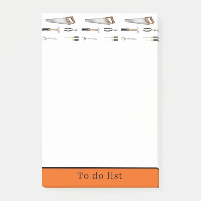 Notas Post-it® Herramientas de mano (Anverso)