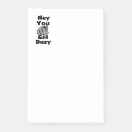 Notas Post-it® Hey, Te Haces Ocupado Gracioso