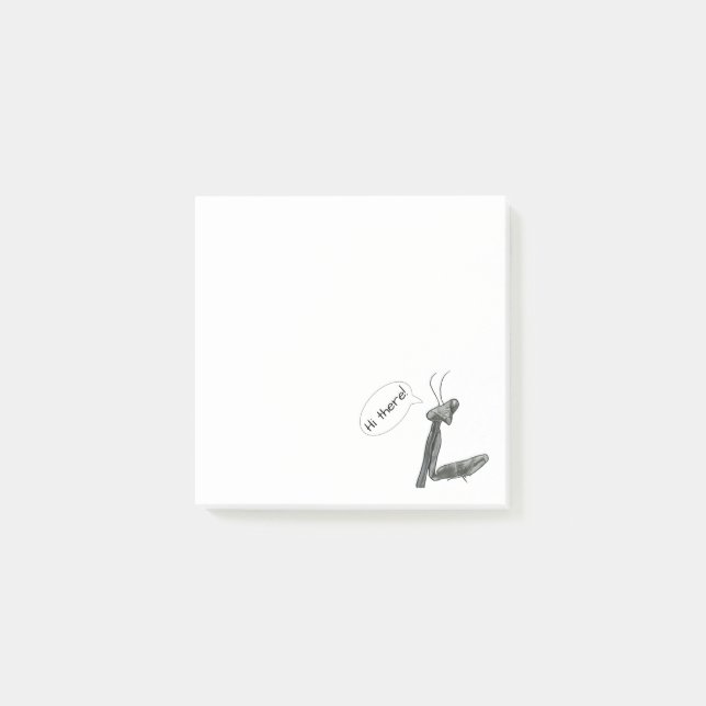 Notas Post-it® Hi there Praying Mantis (Anverso)