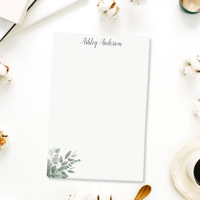 Notas Post-it® Hidratación Tropical De Salto Verde Eucalyptus (In situ On desk)