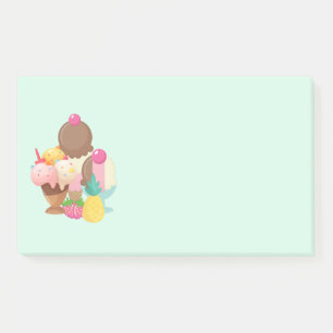 Notas Post-it® Hielo Cream Trio Sabor Neopolitano