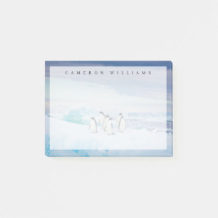 Notas Post-it® Hielo y nieve   Adelie Penguins Antártida
