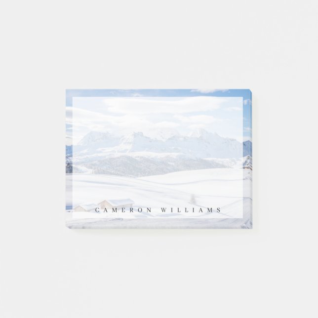 Notas Post-it® Hielo y nieve | Alpes Europeos Snowscape, Italia (Anverso)