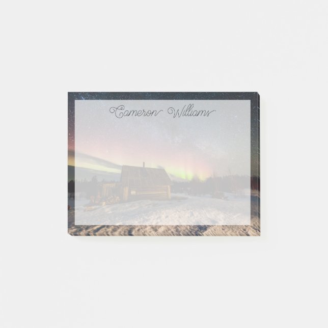 Notas Post-it® Hielo y nieve | Aurora Polaris Murmansk, Islandia (Anverso)