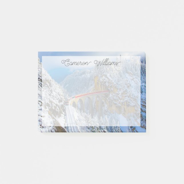 Notas Post-it® Hielo y nieve | Bernina Express, Suiza (Anverso)