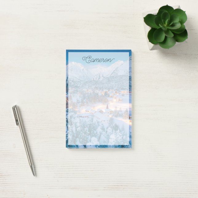 Notas Post-it® Hielo y nieve | Graubunden, Engadin, Suiza (Oficina)