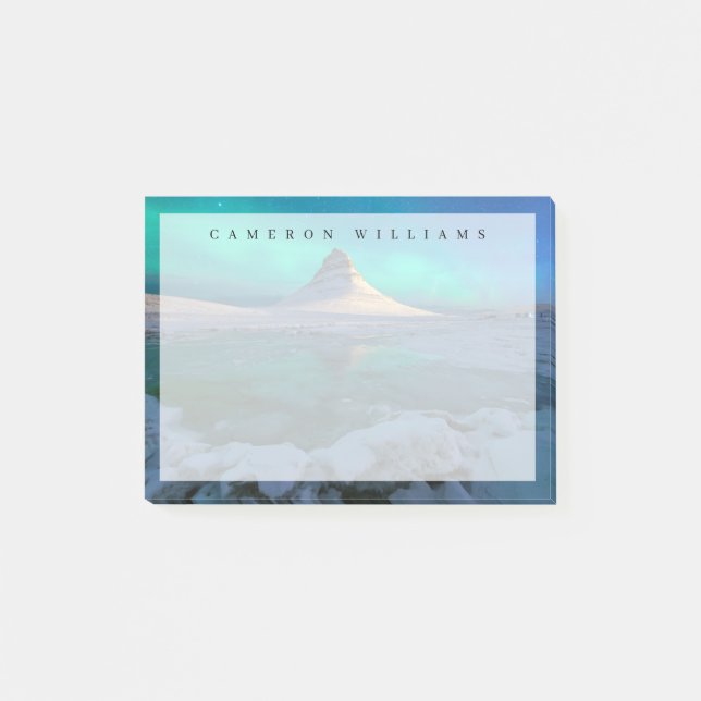 Notas Post-it® Hielo y nieve | Montaña Kirkjufall, Islandia (Anverso)