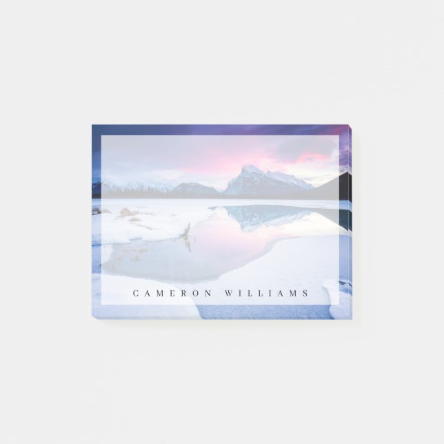 Notas Post-it® Hielo y nieve | Mt. Rundle, Canadá (Anverso)