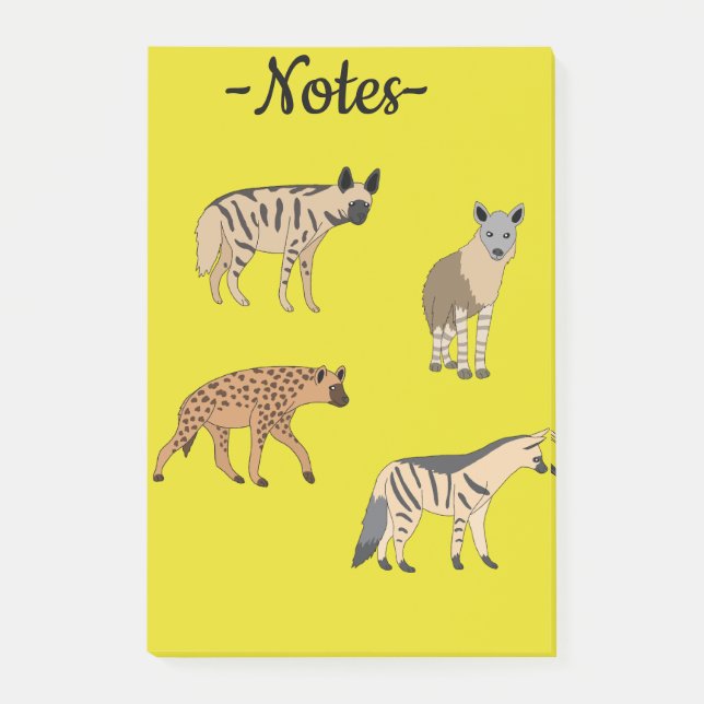 Notas Post-it® Hienas (Anverso)