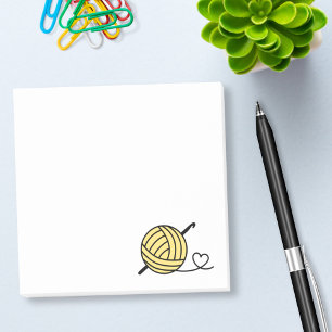 Notas Post-it® Hilados de crocheting de punto - color Personaliza