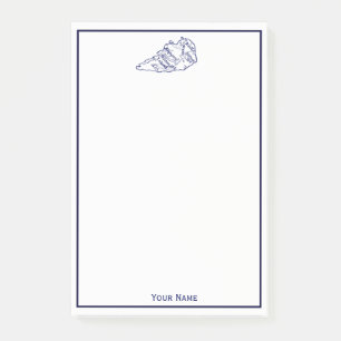 Notas Post-it® Hilton Head Island SC Vintage Map Navy Blue