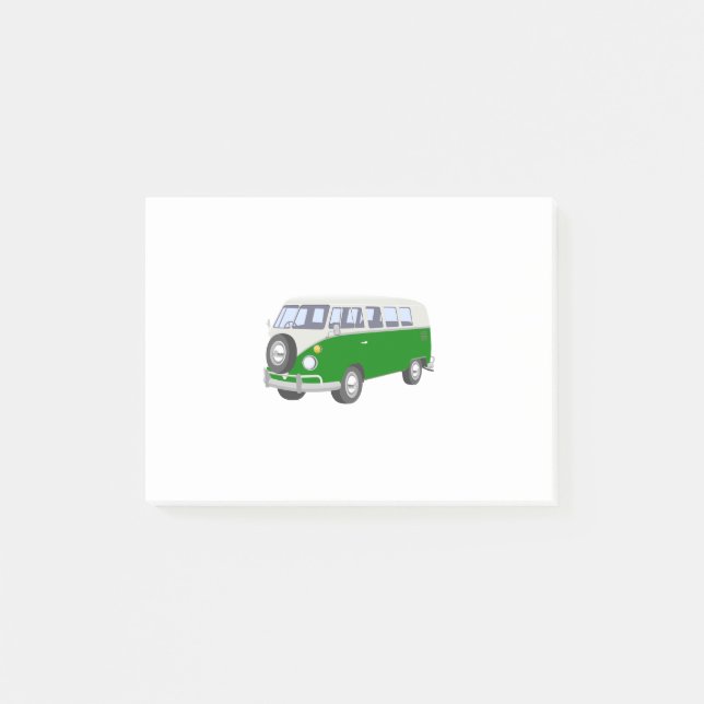 Notas Post-it® Hippy Van Green (Anverso)