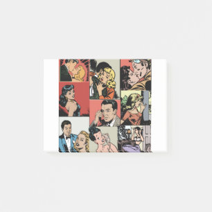 Notas Post-it® Historia de amor retro vintage