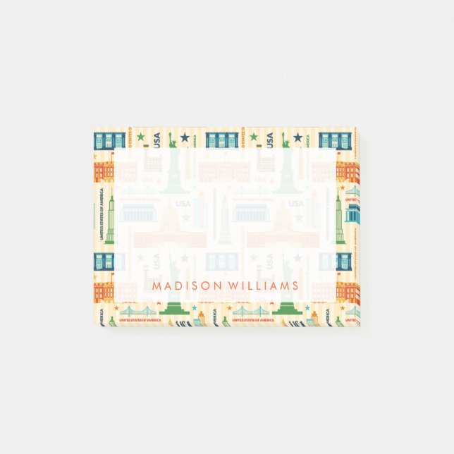 Notas Post-it® Hitos de los Estados Unidos de América (Anverso)