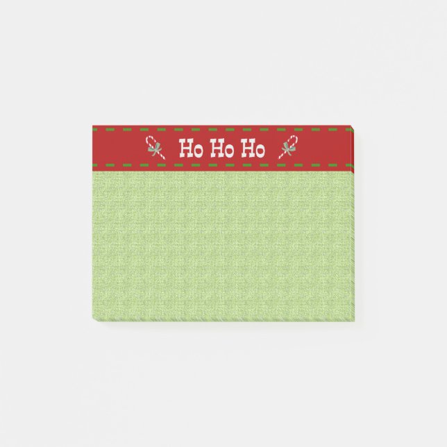 Notas Post-it® Ho Ho Ho Ho (Anverso)
