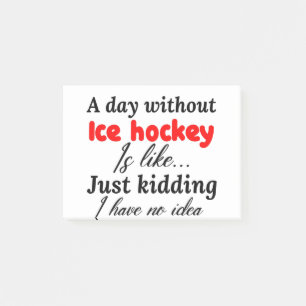 Notas Post-it® hockey sobre hielo