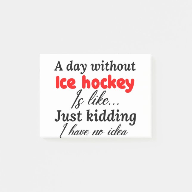 Notas Post-it® hockey sobre hielo (Anverso)