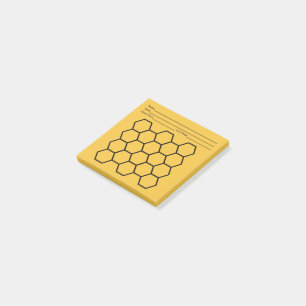 Notas Post-it® Hoja de datos de seguimiento de objetivo de honeyc