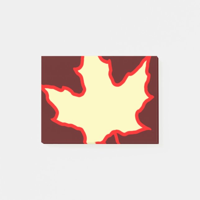 Notas Post-it® Hoja de la caída (Anverso)