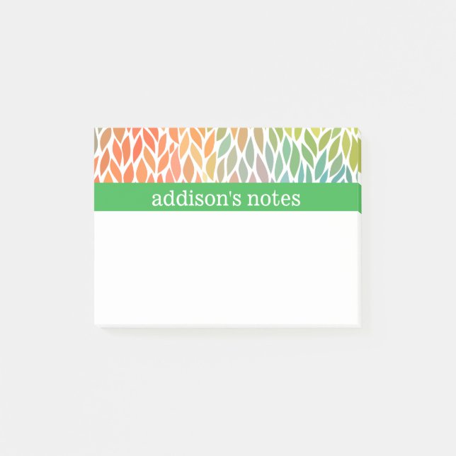Notas Post-it® Hojas coloridas (Anverso)