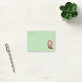 Notas Post-it® Hojas de color de agua y carácter Chica de árbol