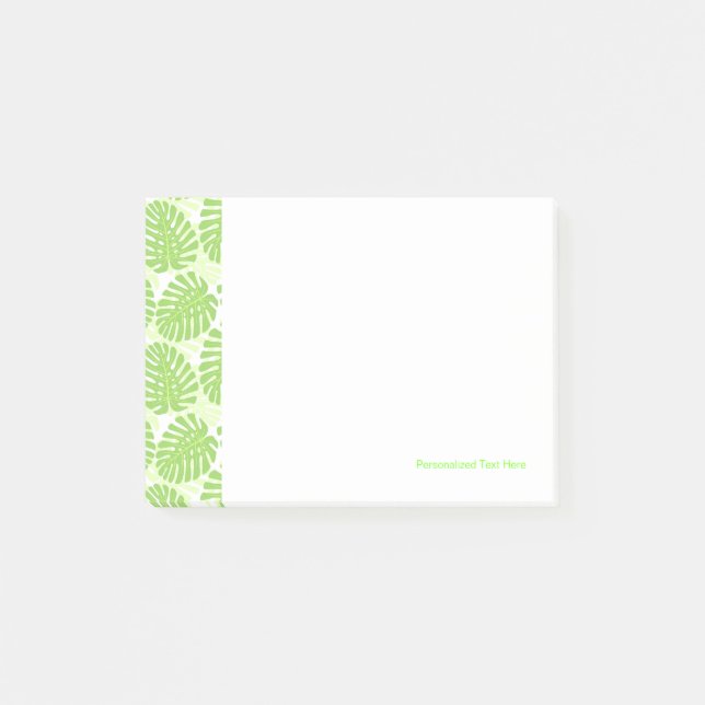 Notas Post-it® Hojas De La Planta Tropical - Modelo Monstera (Anverso)