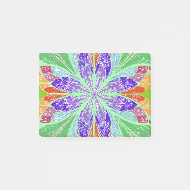 Notas Post-it® Hojas de luz verde (Anverso)