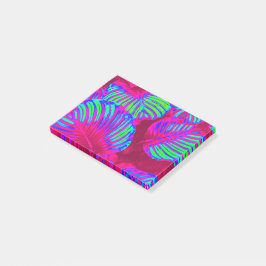 Notas Post-it® Hojas de magenta exuberantes tropicales