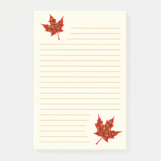 Notas Post-it® Hojas de otoño en línea