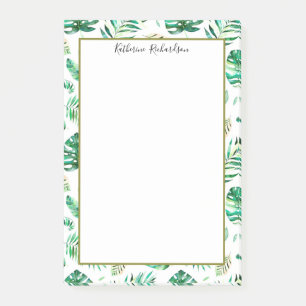 Notas Post-it® Hojas de palma tropicales del verano