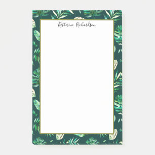 Notas Post-it® Hojas de palma tropicales del verano