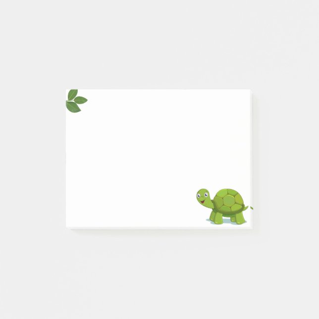 Notas Post-it® Hojas de tortuga y laurel (Anverso)